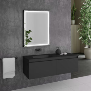 MIA Black Iluminated Mirror