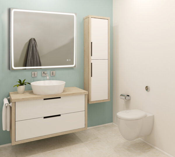MIA Defogger Iluminated Mirror