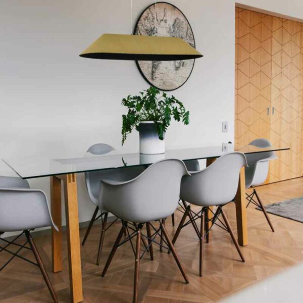 AKIRA LONG Decorative rounded rectangular dimmable LED pendant