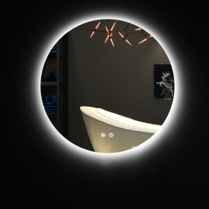 24W LED Round Mirror Touch Switch & Anti-Fog