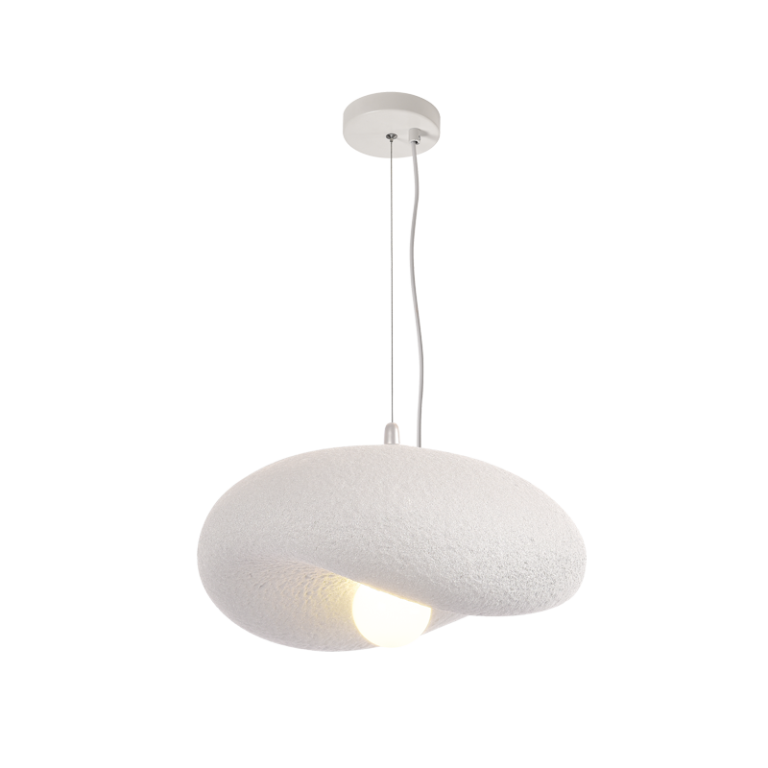 Metal and Foam Pendant 57 PEN033 WH 2